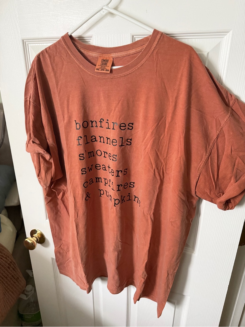 Comfort Colors Rust Orange Graphic Short Sleeve Men’s Tee
